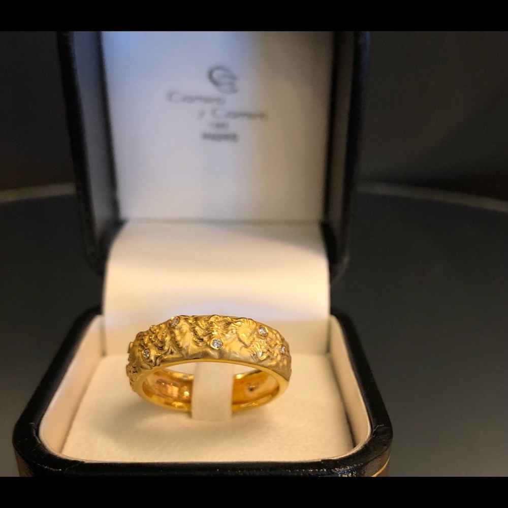 Carrera Y Carrera "Angelitos" Band with Diamonds